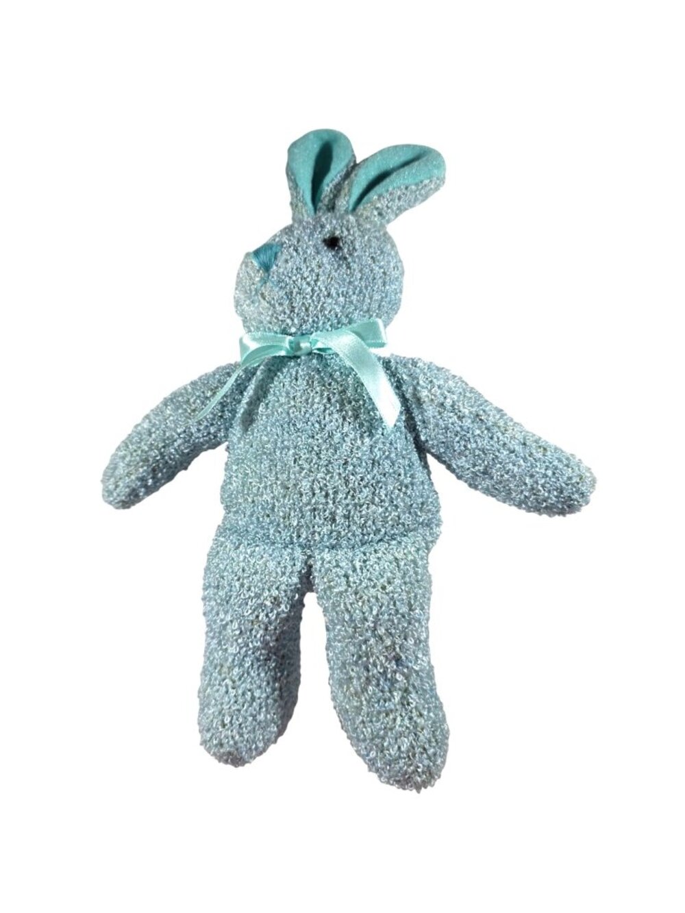 Blue Plush Bunny Stuffed Animal rabbit 9" Polyester Child Toy easter spring